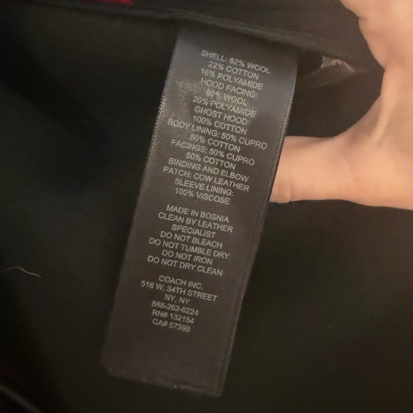 Coach Red and Black Houndstooth Jacket - Picture 5 of 5